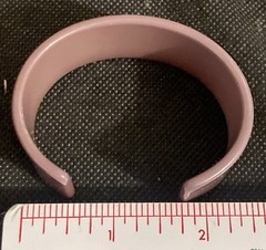Vintage 1960’s Thick Lucite Bracelets 2 3/8″ For Small Wrists Set of 4