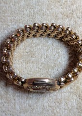 Antique D.F. Briggs CARMEN Sweetheart Expansion Bracelet Engraved Monogram
