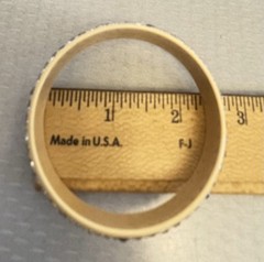 1920s Antique Celluloid Rhinestone Flapper Sparkle Bangle wide 4-row SMALL 6.5″