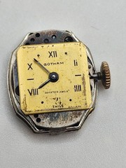 Vintage Ladies Gotham Wind Up Working Bracelet Style Art Deco Watch