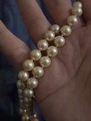 Monet Vintage Faux Pearl Necklace