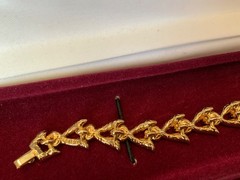 RARE CAMROSE KROSS JBK Jacqueline Jackie Kennedy Emerald Ruby Sapphire Bracelet