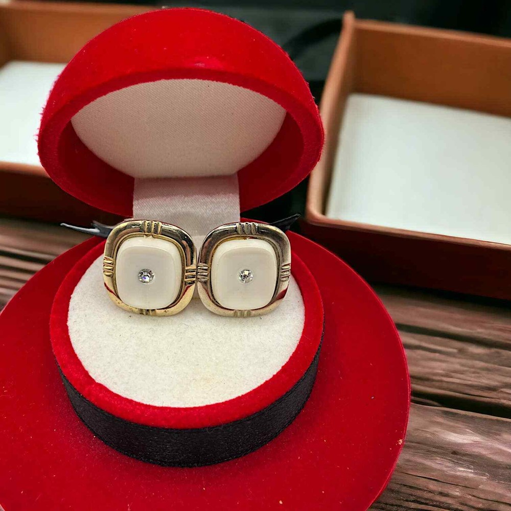 1950s-1970s Estate Collection Rhinestone and Gold-Tone Cufflinks!