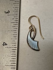Vintage Norway W.K. Sterling Enameled Earrings