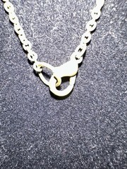 Necklace Brass Chain With Tiny Brass Purse