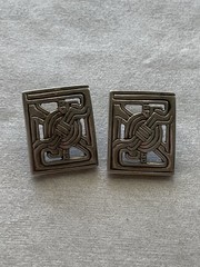 Metropolitan Museum of Art (MMA) sterling silver post earrings Vintage Estate