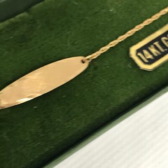 Vintage SOLID 14KT Gold Stamped 7″ Bracelet 1.12 Grams Gift Box New Old Stock