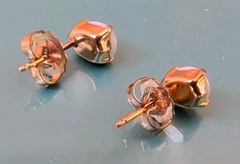Vintage Opalite Genuine Teardrop Shape Opal 1/20-12KT Gold Filled Earrings