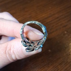 Vintage Mexico Sterling Handmade Wire Swirl Ring Size 6.5 See Pics/Description