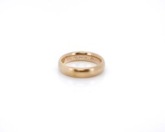 Antique Wedding Ring, W.M.C to M.N.D June 26, 1907, Size 7