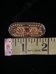Vintage John Wind Maximal Art Gold Toned Jeweled Rose Brooch