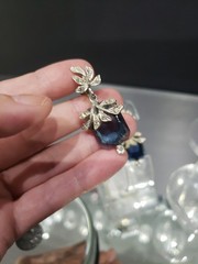 Clip on Screw back Earrings & Brooch pin Crystal faux pearl vtg ALL SIGNED “BSK”