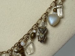 VTG 1/20 14k Gold Filled Charm 21.5” Necklace Cats Hearts Animals Crosses Love