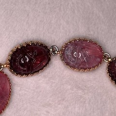 Vintage Hobe Scarab Link Bracelet