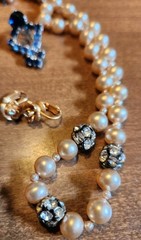 Vintage Jewelry Lot – Rhinestones – Sarah Cov Earrings NOS – Aurora Borealis