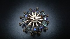 Vintage Rhinestone Brooch Sputnik Style Size: 4.5cm diameter BB5