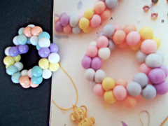 Vintage 80’s Remington Bracelet set Pastel tones Lavender Pink Lucite style