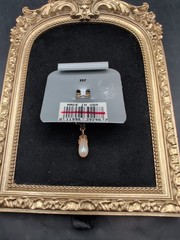 NEW 1928 Nickel Free Basket Brooch With Pink Rhinestones And Faux Pearl