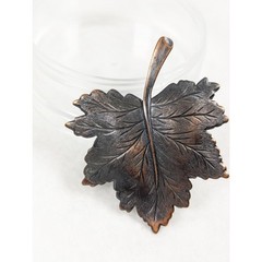 Vintage Antique Copper Tone Maple Leaf Brooch Pin Fall Autumn Botanical Jewelry