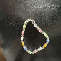 Multi-Color Tutti Frutti Station Bracelet Premier Designs Cat’s Eye Glass