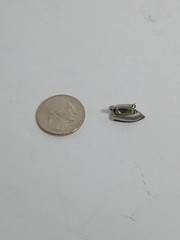 Vintage 925 Sterling Silver Beau Iron Dangle Bracelet Charm