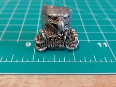 Vintage G&S Eagle Head Claws Wild & Free Mens Ring SIze 8