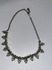 Vintage Green Rhinestone Necklace
