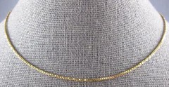 ESTATE 14KT YELLOW GOLD 1MM SOLID BOX 16″ ITALIAN CHAIN WITH LOBSTER LOCK #27400