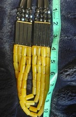 Statement necklace high quality Yellow and Black beads
