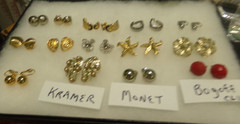 ESTATE FIND 14 PAIRS EARRINGS SOME SIGNED
