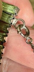 Vintage Pale Green Crystal Bracelet. Delicate Design For Small Wrists 6.75 Inch