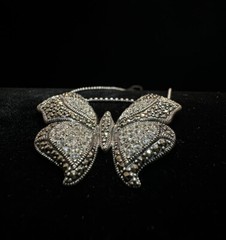 Rare Vintage SLC Sterling Silver Butterfly Necklace