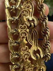 Lot Of 4 Bracelets Avon,Kramer,Coro & Trifari Vintage Gold Tone