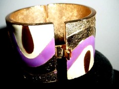 MID CENTURY ORIGINAL SIGNED LANVIN PARIS RUNWAY HAUTE COUTURE BRACELET XLNT!