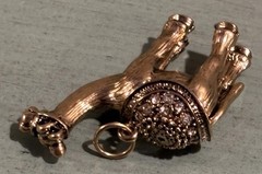 Egyptian Camel Pendant Charm Rhinestone Egypt Desert Vintage *chain Not Included