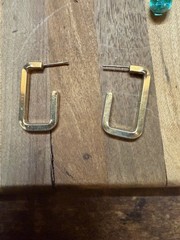Vintage Costume Earring Lot Mixed Stud Hoop Dangle Rhinestone Gold Silver