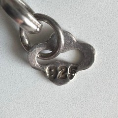 Vintage Silver Braided Necklace Used Not specified