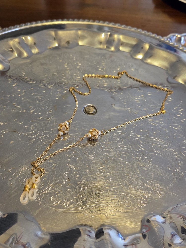 vintage eyeglass necklace chain