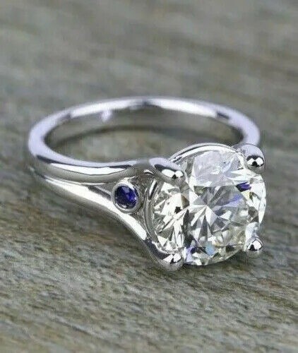 Art Deco Antique Vintage 3.10 Ct White Diamond Engagement Ring 925 Silver