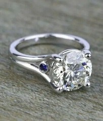 Art Deco Antique Vintage 3.10 Ct White Diamond Engagement Ring 925 Silver