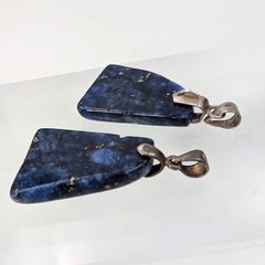 VTG Lapis Lazuli Blue Stone Pendant 925 Sterling Silver Lot 2 Celestial Artisan