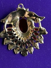 Vintage Unbranded Pendant In Style Of Mughal Jewels Of India Red Gripiox Style