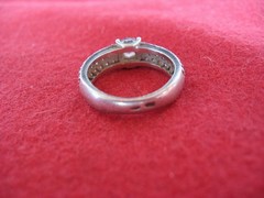 Sterling Silver 925 CZ Engagement Ring Size 6.5 (17mm) Clear Round ,Ukraine