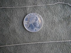 Small Angel Wings & Tiny Crystal Pendats on Vtg Sterling Silver 16.5″ Chain 2.0g