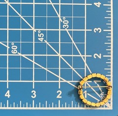 AB Aurora Borealis Clear Rhinestones Circle Pin Vtg Gold Tone Approx 1.5 Inches