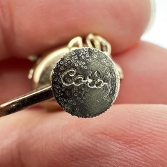 SCREW-BACK vintage earring lot – 6 sterling gold-filled fossil rhinestone Coro