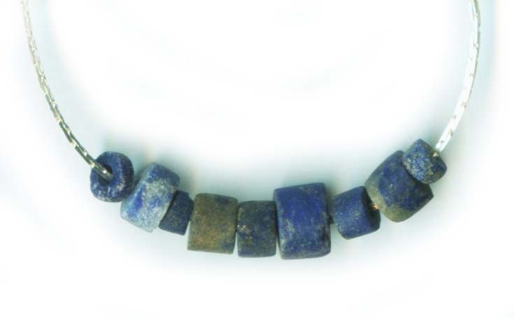 Lapis Lazuli Bead Necklace Ancient Armenian Assyrian Empire 3000BC Gem of Heaven