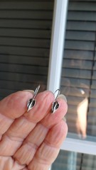 VINTAGE STERLING SNAKE FRENCH WIRE EARRINGS