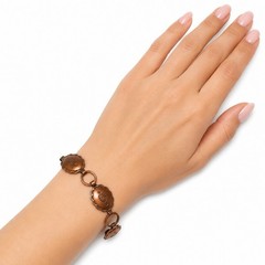 Copper Bracelet 7″ Concho Southwestern Rustic Americana Cowgirl Boho Rodeo VTG