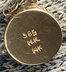 Vintage 14k Gold Chinese Symbol Character Link Bracelet – 12.8 Grams, 13mm Wide
